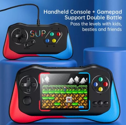 Gamejoy Stick Q12 Handheld Retro Game Console – 500 Built-in Games, 3.5-Inch Screen, Ergonomic Design - Price In Oman
