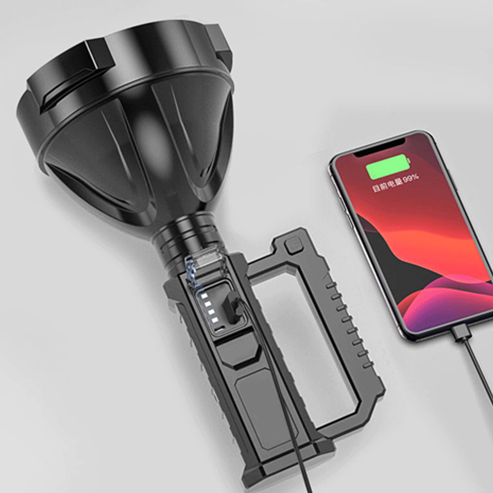 Multifunction High‑Power Rechargeable Searchlight W5120 – 1500 m LED Beam, USB Power Bank, Tripod & IP65 Waterproof - Price In Oman