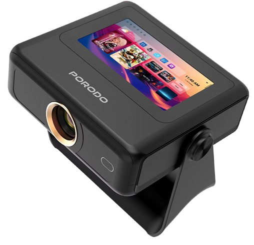 Porodo Optivis Smart HD Projector PDA10BBK – 720p LED Home Cinema Projector with Auto-Focus, Keystone & 30-250″ Screen - Price in Oman