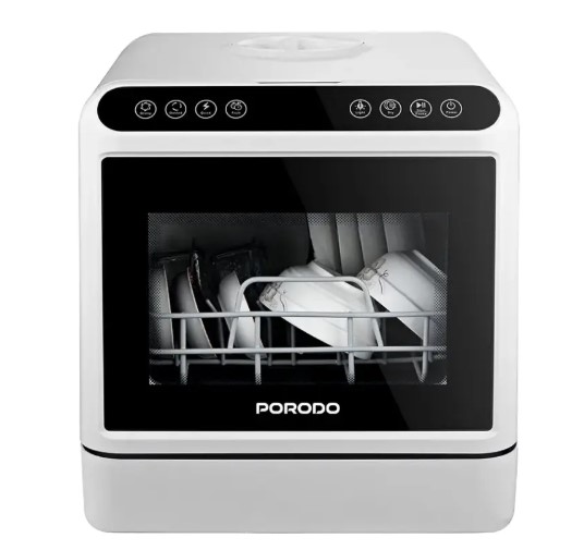 Porodo Lifestyle Counter-Top Dishwasher PD-LFST046-WH – Compact, Energy-Saving Dishwasher for Modern Kitchens, Price In Oman