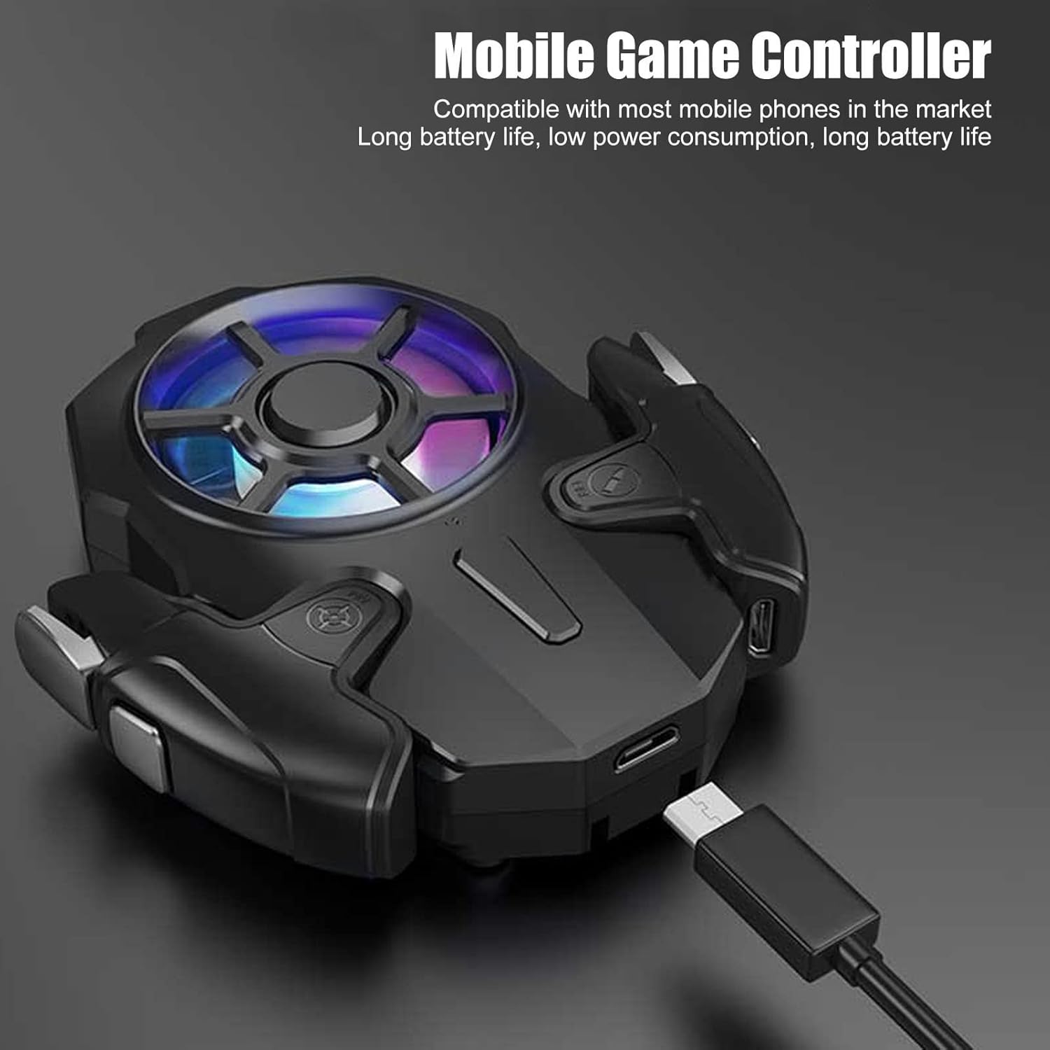 AK03 Mobile Phone Cooler Fan with Gaming Trigger – 2-in-1 Gamepad & Radiator for Android/iOS, Price In Oman