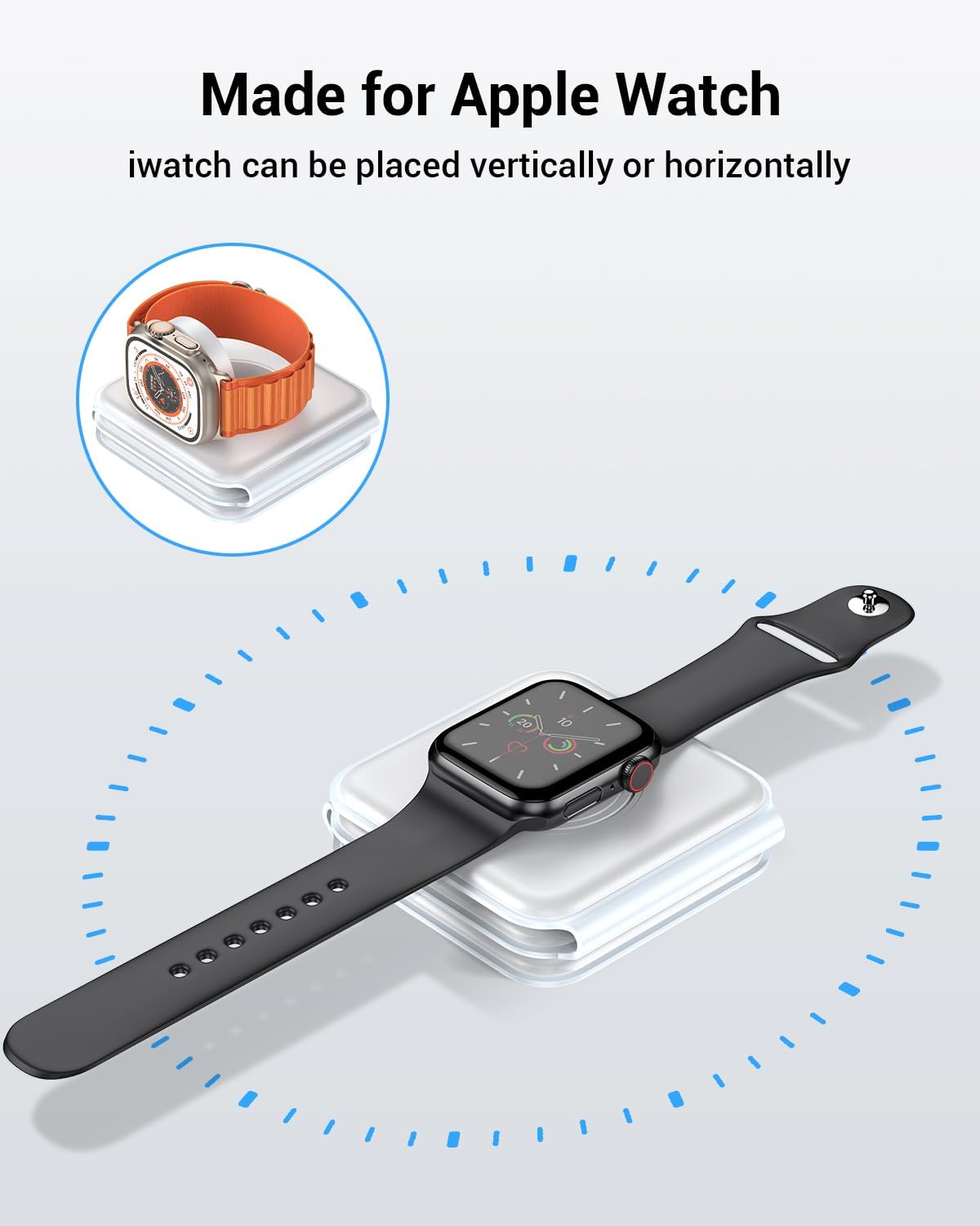 3-in-1 Magnetic Foldable Wireless Charger WHT1 – Fast Charging Station for iPhone, Apple Watch & AirPods, Price In Oman
