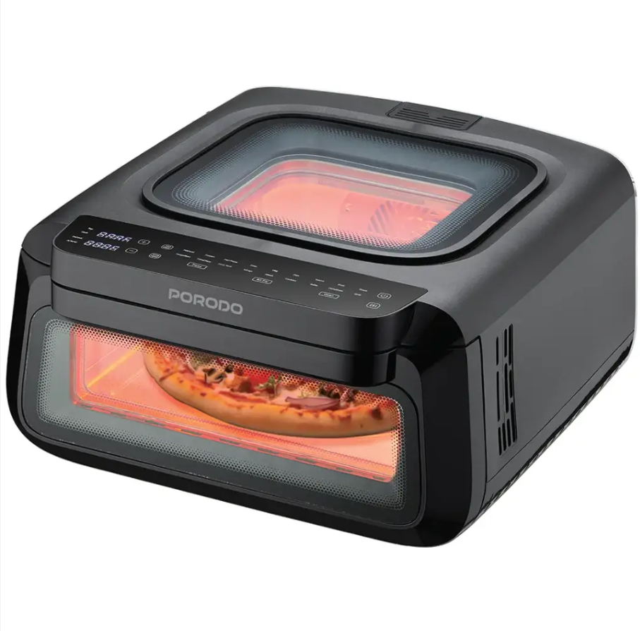 Porodo Lifestyle Crisp Cook 3-in-1 Air Fryer & Pizza Oven (13 L / 2100 W) – Model PDLFSTLF30BK Price In Oman