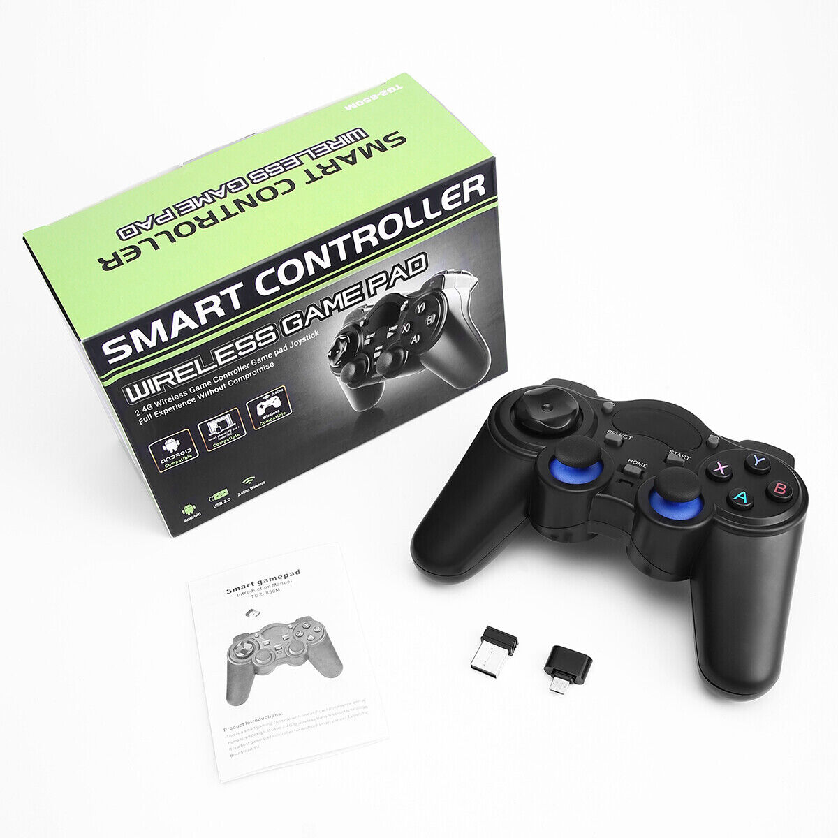 Smart Controller Wireless Gamepad – Ergonomic 2.4 GHz & Bluetooth Multi‑Platform Gaming Pad for PC, Android & Smart TV - Price In Oman