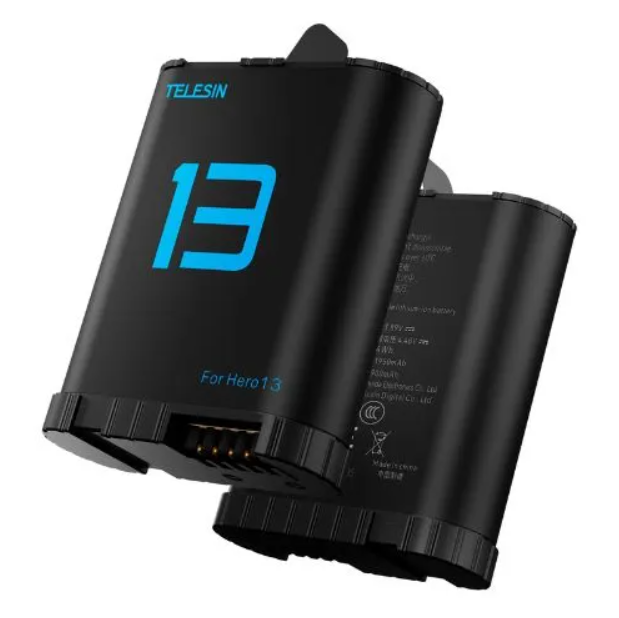 Telesin GP-BTR901 1750 mAh Lithium Battery for GoPro HERO 9 / 10 / 11 / 12 / 13 – Fully Decoded Replacement / Spare - Price In Oman