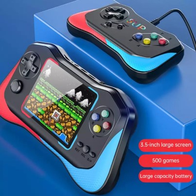 Gamejoy Stick Q12 Handheld Retro Game Console – 500 Built-in Games, 3.5-Inch Screen, Ergonomic Design - Price In Oman