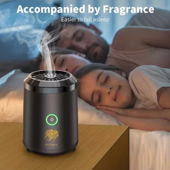 Oud Bakhoor BK‑18 Portable Electric Incense Burner – USB Rechargeable Flameless Oud Diffuser with Ceramic Heating - Price In Oman