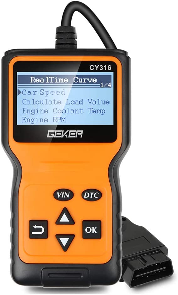 Geker CY316 OBD2 Car Diagnostic Scanner – Universal Engine Code Reader with Live Data & Freeze Frame - Price In Oman