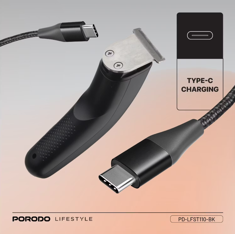 Porodo Lifestyle T-Blade Compact Trimmer LFST110 – 600 mAh USB-C Rechargeable - Price In Oman