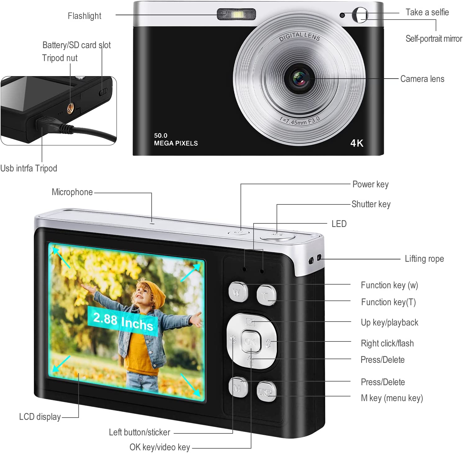 High Definition Digital Camera Mix – 16MP, 1080p HD Video, 24x