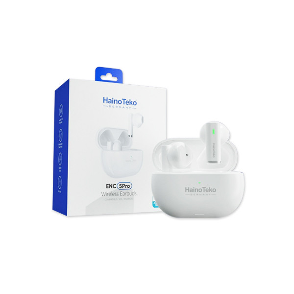 Haino Teko ENC 5 Pro Wireless Bluetooth Earbuds – Noise Cancelling, Touch Control, Long Battery Life - Price In Oman