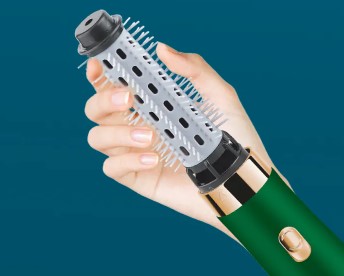 Kemei KM‑8015 3‑in‑1 Professional Hair Dryer Brush – Ionic Dryer, Straightener & Curler - Price In Oman Muscat