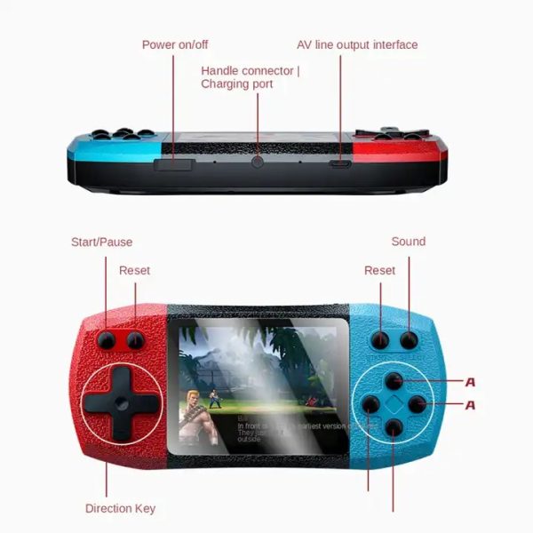 Game Player Box 620 in 1 F1 Plus – Retro Handheld Console with Dual Controllers & TV Output Alibaba +4 - Price In Oman