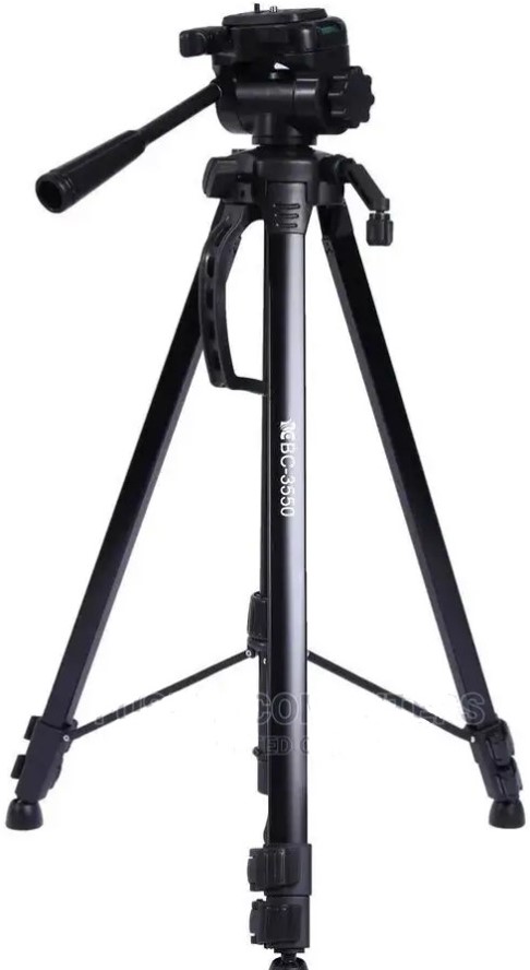 BC-3550 Professional Camera Tripod – Lightweight Aluminum Tripod Stand with Quick Release Plate – Ideal for DSLR Cameras - Price In Oman