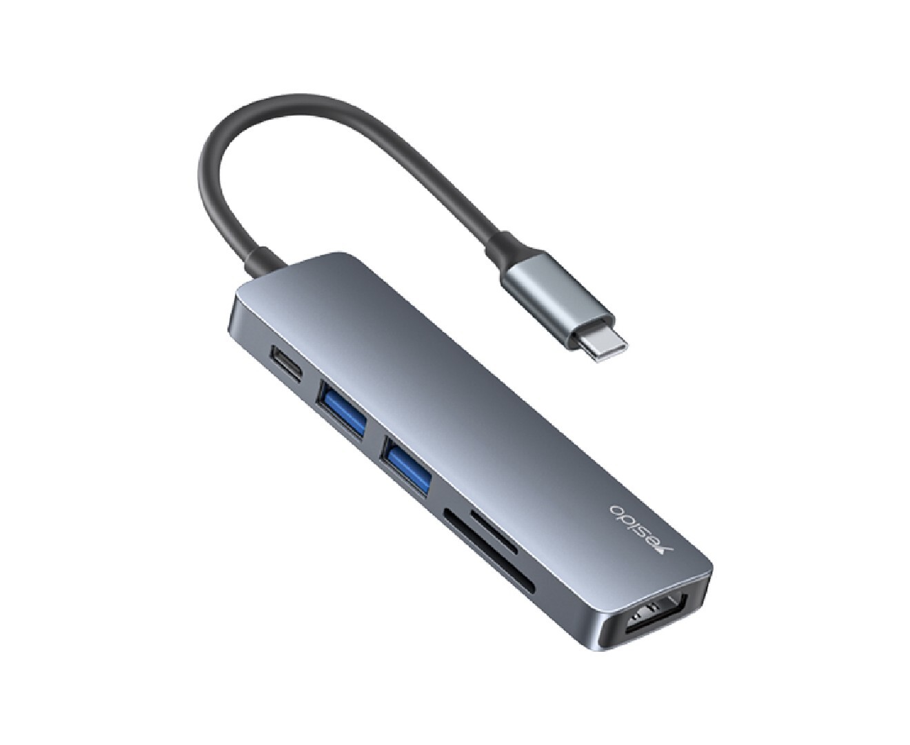 YESIDO HB11 6‑in‑1 USB‑C Hub Adapter – 4K HDMI, PD Charging & SD/TF Card Reader – Price In Oman Muscat
