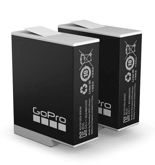 GoPro Enduro Rechargeable Battery 2-Pack (ADBAT-211) – 1720mAh for HERO 9/10/11/12 – Original & High-Performance - Price In Oman