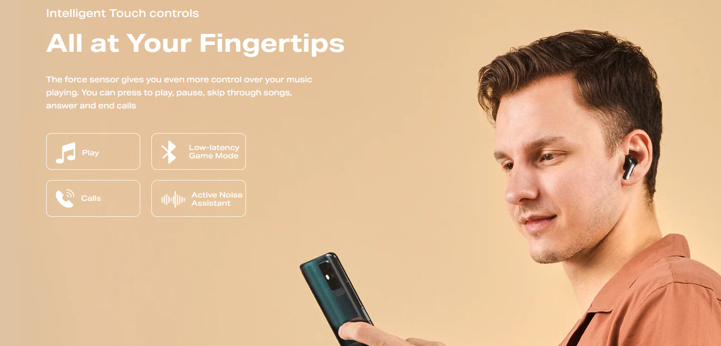 Infinix Buds Lite XE23 – True Wireless Earbuds with Clear Vocal Sound & Long Battery Life (Price In Oman)