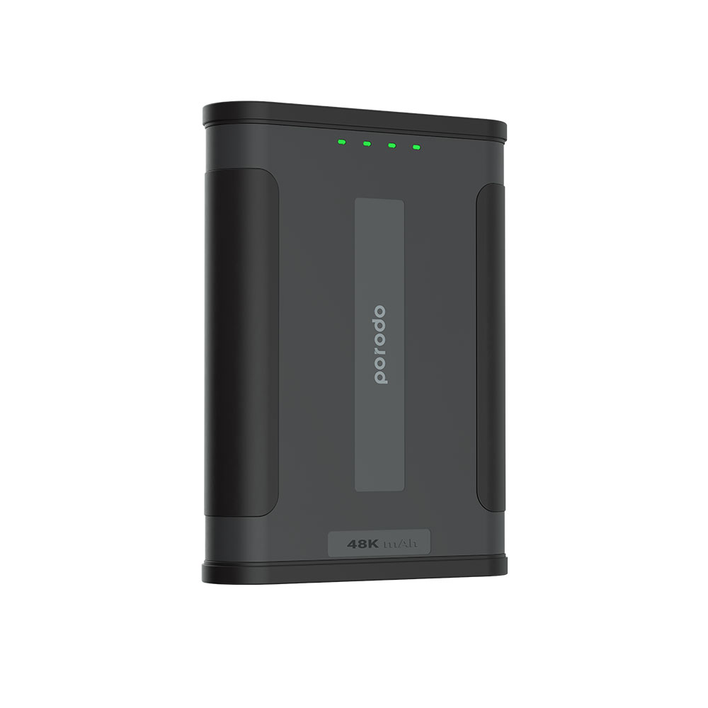 Porodo 48000mAh Outdoor Power Bank PD-PBCFH005-BK – High-Capacity Rugged Portable Charger - Price in Oman