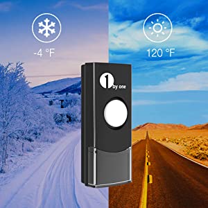 1byone Wireless Doorbell MNB2 – Long‑Range 500 ft, 36 Chimes, Adjustable Volume & LED Flash – Waterproof & Expandable - Price In Oman