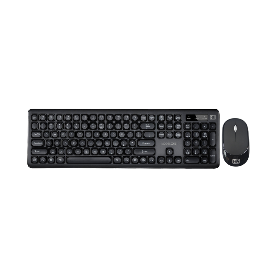 Hz 2.4 GHz Wireless Keyboard & Mouse ZK01 Combo – Reliable Wireless Keyboard and Mouse Set for PC & Laptop - Price In Oman
