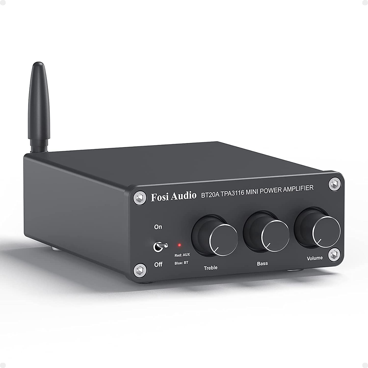 Fosi Audio BT20A Bluetooth 5.0 Hi-Fi Stereo Amplifier – 2-Channel Class D Mini Power Amp (100W x2) with Bass & Treble Control - Price In Oman