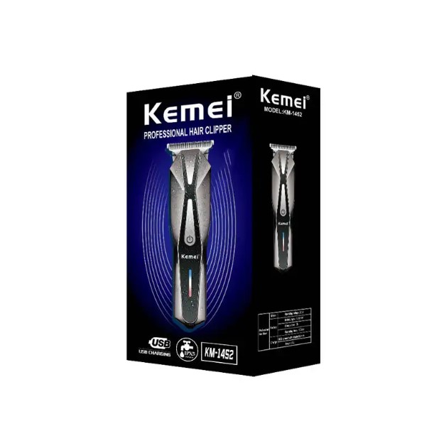 Kemei KM-1452 Professional Cordless Hair Clipper – Rechargeable Electric Trimmer for Men - Price In Oman