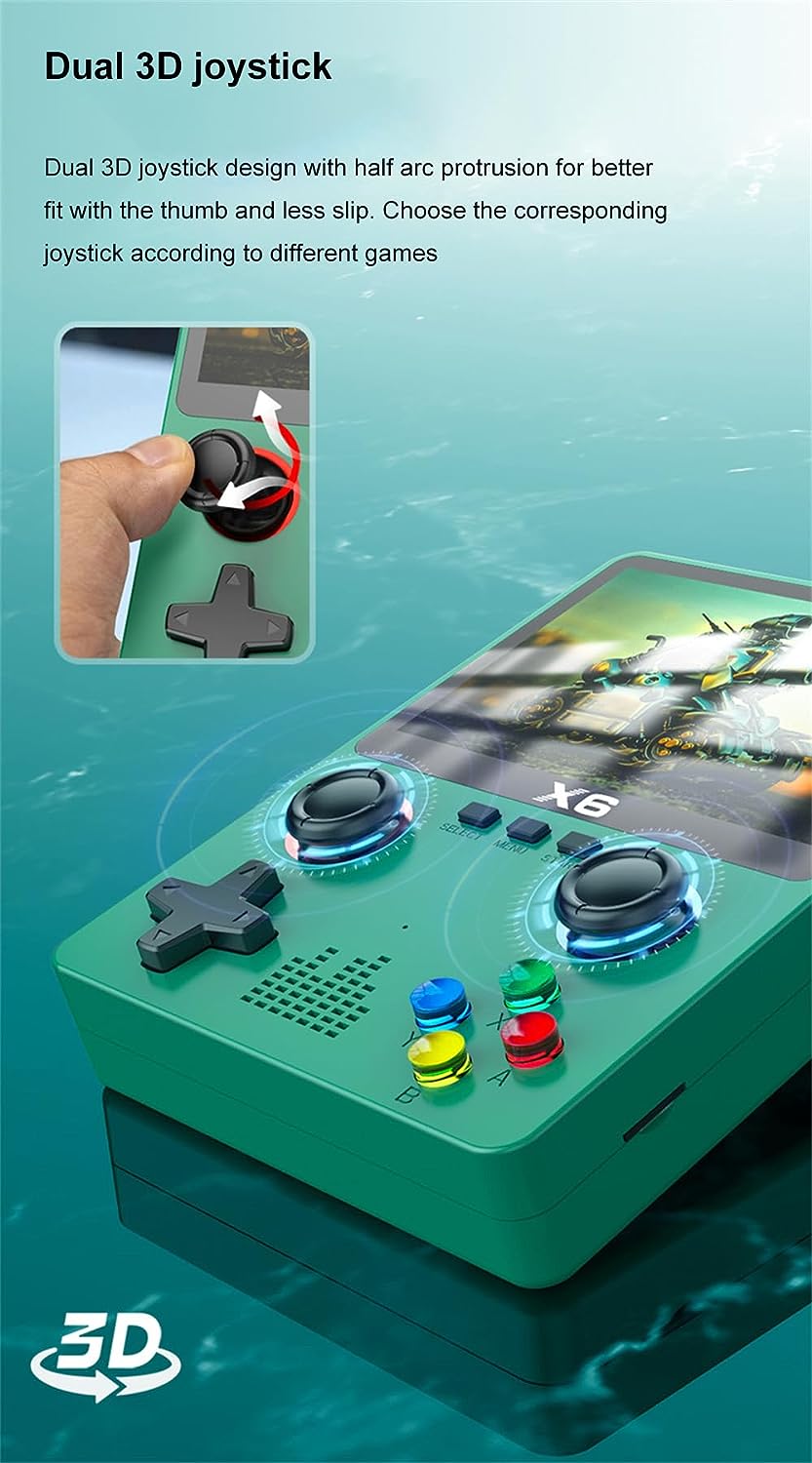 X6 Handheld Game Console – 3.5″ HD Screen, Dual Joystick, 5,000+ Built‑in Games, TV‑Out – Price In Oman