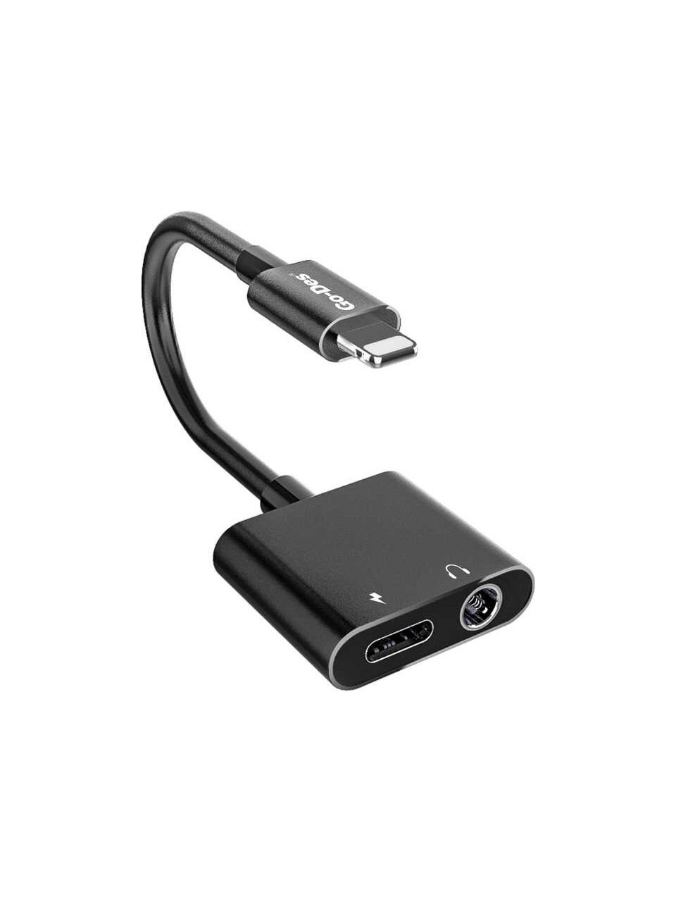 Go‑Des GD‑UC026 2‑in‑1 USB‑C Charger + 3.5 mm Audio Adapter – Charge & Listen Simultaneously - Price In Oman