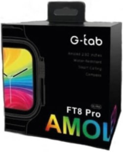 G-Tab FT8 Pro Smart Watch – AMOLED Display, Bluetooth