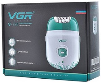 VGR Professional Lady EPILATOR V726 – Cordless Rechargeable Hair Removal Device for Women, Price in Oman Muscat