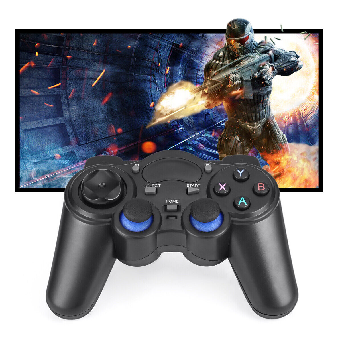 Smart Controller Wireless Gamepad – Ergonomic 2.4 GHz & Bluetooth Multi‑Platform Gaming Pad for PC, Android & Smart TV - Price In Oman