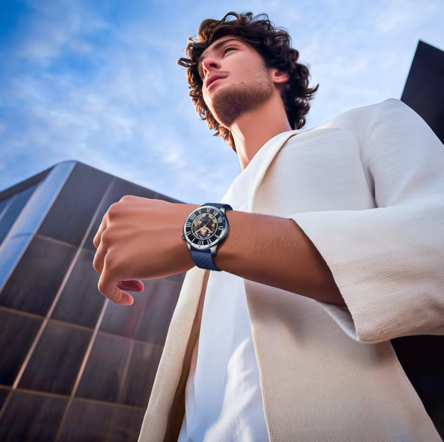 Powerology Sanam Urban Sports Smart Watch PSWBT290BL – 1.43″ AMOLED, IP68, 100+ Workouts - PriceIn Oman