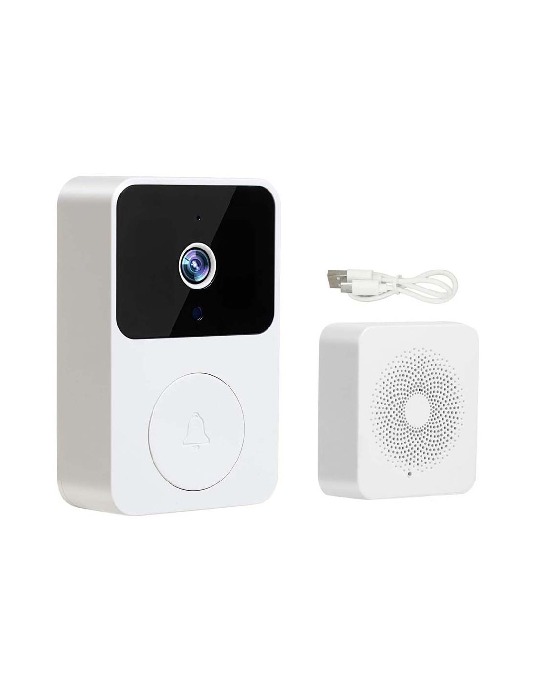 Jmary MF-5 Rechargeable HD Smart Video Doorbell with Night Vision, Two-Way Audio, Motion Detection, and App Control, Price In Oman