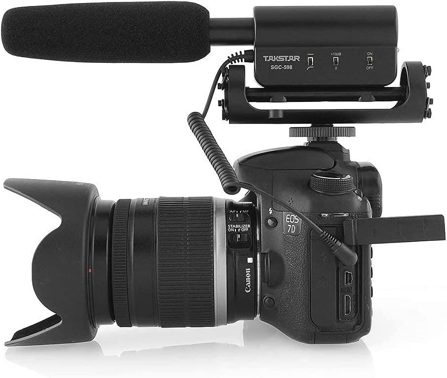 Takstar SGC‑598 Camera Shotgun Microphone – High‑Sensitivity Condenser Mic for DSLR, Camcorders & Vlogging - Price In Oman