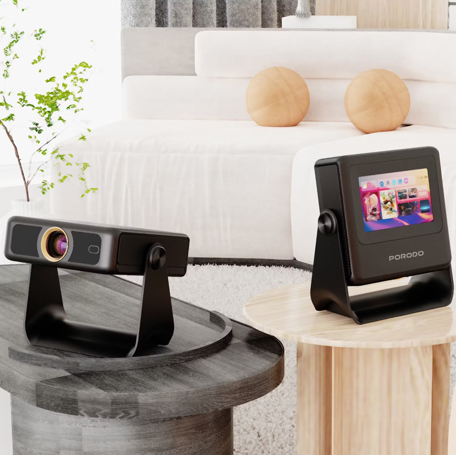 Porodo Optivis Smart HD Projector PDA10BBK – 720p LED Home Cinema Projector with Auto-Focus, Keystone & 30-250″ Screen - Price in Oman
