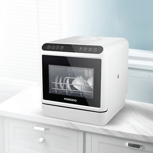 Porodo Lifestyle Counter-Top Dishwasher PD-LFST046-WH – Compact, Energy-Saving Dishwasher for Modern Kitchens, Price In Oman