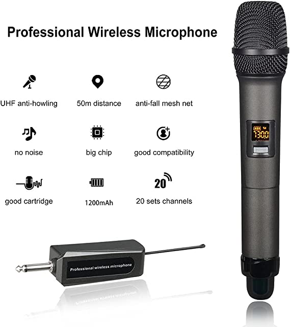 Borl BO-80 Professional Universal Wireless Microphone – Long-Range, Noise-Canceling, Adjustable Frequency – Ideal for Events, Price In Oman