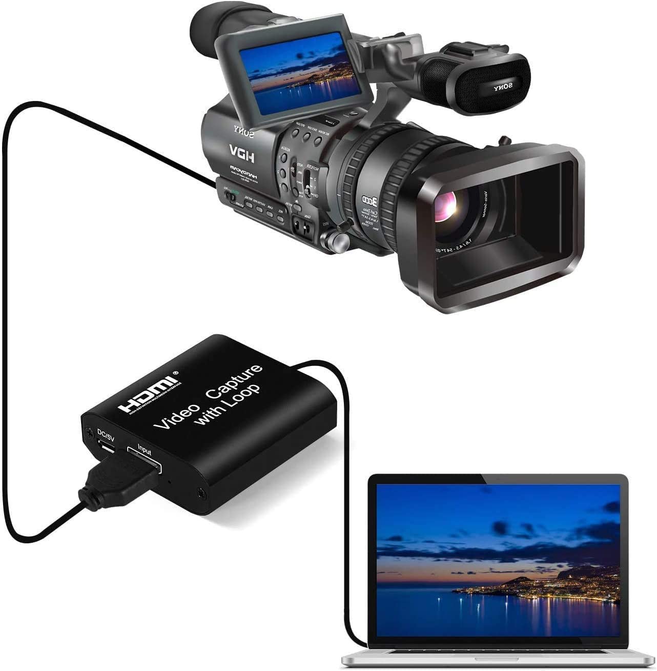 4K HDMI Video Capture Card with Loop-Out – USB 3.0, Low Latency, OBS Compatible, Full HD 1080p Recording - Price In Oman
