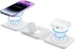 3-in-1 Magnetic Foldable Wireless Charger WHT1 – Fast Charging Station for iPhone, Apple Watch & AirPods,