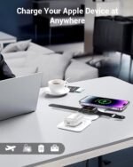 3-in-1 Magnetic Foldable Wireless Charger WHT1 – Fast Charging Station for iPhone, Apple Watch & AirPods, - Image 6