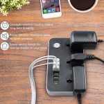 6‑Port USB Extension Power Strip – 6×USB + Power Outlet with Auto Max Output & Surge Protection - Image 3