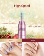 AEVO Electric Nail Drill Machine – 20,000 RPM USB-Powered Professional Nail File Kit with 11 Bits & 36 Sanding Bands - Price in Oman - Image 5