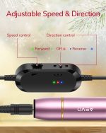 AEVO Electric Nail Drill Machine – 20,000 RPM USB-Powered Professional Nail File Kit with 11 Bits & 36 Sanding Bands - Price in Oman - Image 7