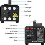 AGPTEK 500W Fog Machine with 13 Colorful LED Lights and Wireless Remote Control – Portable Smoke Machine for Parties, Weddings, DJ Events, - Image 5