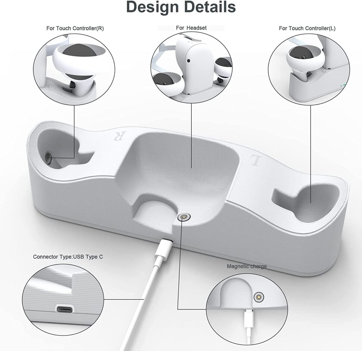 All-in-One Charging Dock for Oculus Quest – Fast Charging Station for Meta Quest 2 & 3 Headsets and Controllers - Price in Oman - Image 7