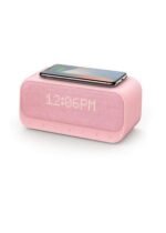 Anker Soundcore Wakey Pink – 10W Bluetooth Speaker with Alarm Clock, FM Radio, and Qi Wireless Charging,