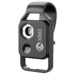 Apexel APL-MS002CBK 200x Smartphone Microscope Lens with 6 LED Lights – Portable Mobile Microscope for iPhone & Android - Price in Oman