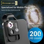 Apexel APL-MS002CBK 200x Smartphone Microscope Lens with 6 LED Lights – Portable Mobile Microscope for iPhone & Android - Price in Oman - Image 5