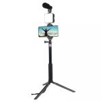 AY-49Z Vlogging Kit with LED Light, Microphone, Tripod & Remote – Ideal for YouTube, TikTok & Content Creation, Price in Oman - Image 2