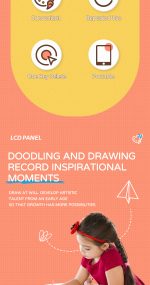 Baibian LCD Writing Tablet 10″ BB1001‑1 – Reusable Colorful Doodle Pad with Stylus - Image 4